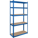 Metal warehouse shelf 180x90x40 blue Rebel