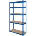 Metal warehouse shelf 180x90x40 blue Rebel