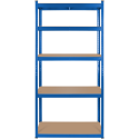 Metal warehouse shelf 180x90x40 blue Rebel