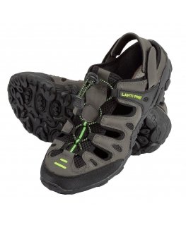 Lahti Pro Sandals pu / knitted khaki-czar.-green, "43", lahti