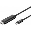 Goobay 77528 видео кабель адаптер 1,8 m USB Type-C HDMI Черный