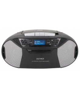 Denver TDC-250 CD grotuvas Nešiojamas kompaktinių diskų grotuvas Juoda, Sidabras