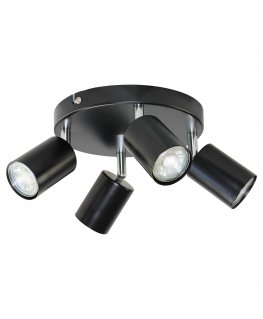 Pakabinamas šviestuvas Orno Rino SP 4, sieninis ir lubinis šviestuvas, GU10 maks. 4x50W, IP20, juoda