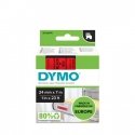 DYMO D1 Standard - Black on Red - 24mm markeerimisteip Must punasel taustal