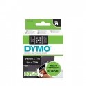 DYMO D1 Standard - White on Black - 24mm marķēšanas lenta Balts uz melna