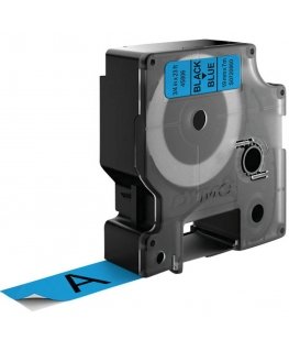 DYMO D1 -Standard Labels - Black on Blue - 19mm x 7m