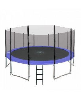 RoGer Trampoline with an External Safety Net and a Ladder 487cm