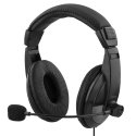 Deltaco HL-57 headphones/headset Wired Head-band USB Type-A Black