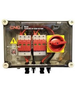 CNC PV disconnect panel, DC 2in-2out, IP67