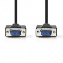 Nedis CCGP59000BK100 VGA-kaabel 10 m VGA (D-Sub) Must