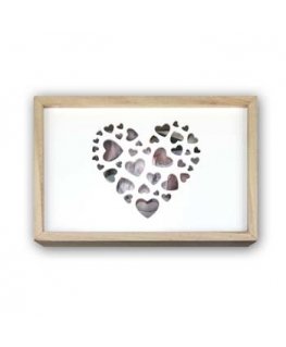 ZEP LOVE BOX USB Dėžė daiktams Stačiakampio formos Medis Balta, Medis