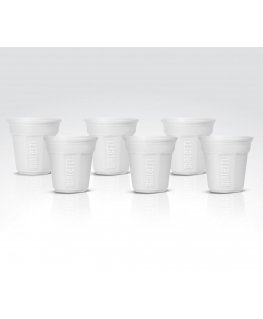 Bialetti BICCHIERINO чашка Белый Кофе 6 шт
