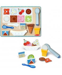 Melissa & Doug MELISSA & DOUG Medinis magnetinis rinkinys „Ledai“