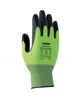 Uvex C500 foam Musta, Vihreä Polyeteeni, Viskoosi, Polyamidi, Lasikuitu 1 kpl