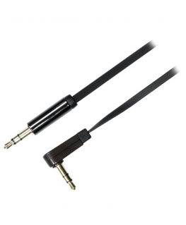 Deltaco AUD-120 audio kabelis 0,5 m 3.5mm Melns
