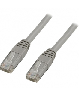 Deltaco Cat5e, 3m networking cable Grey U/UTP (UTP)