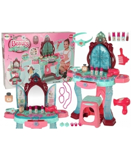 Lean toys dressing table with mirror and lights