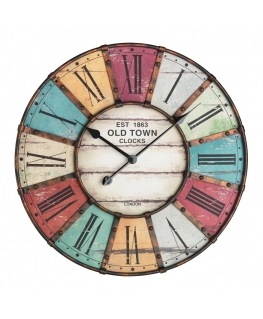 TFA-Dostmann 60.3021 wall/table clock Mechanical clock Circle Cyan, Ivory, Red, Yellow