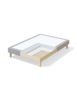 Sleepwell RED BED FRAME / 80x15x200 / MANGO Light Grey (18711)