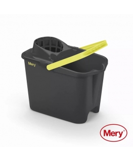 Bucket 14L with push button grey