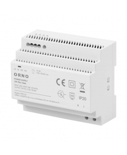 Orno DIN rail power supply, 12VDC, 11.3A, 135.6W, 6 modules