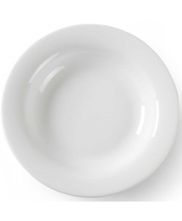 OPTIMA deep soup plate, white porcelain, diameter 220mm in a set of 12 pcs. - Hendy 770863