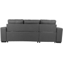 Corner sofa bed CARITA dark pilkas