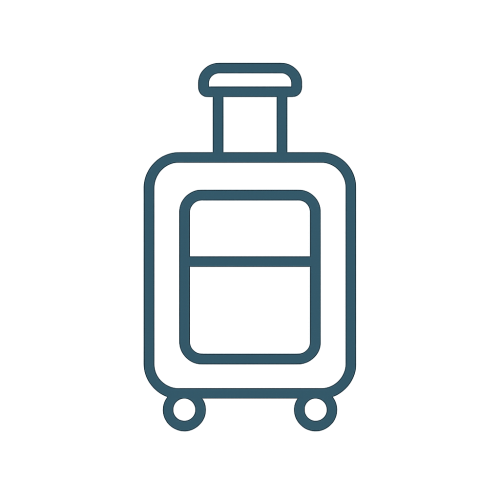 Suitcases and travel bags